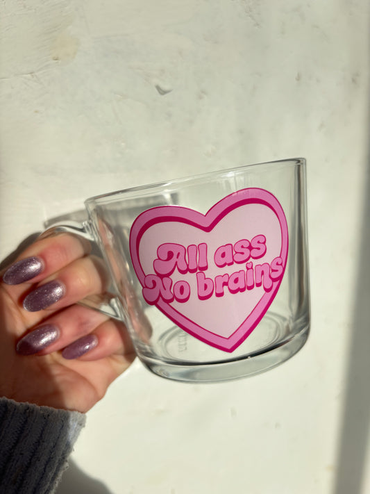 All Ass- Pink- Red Flag Mug