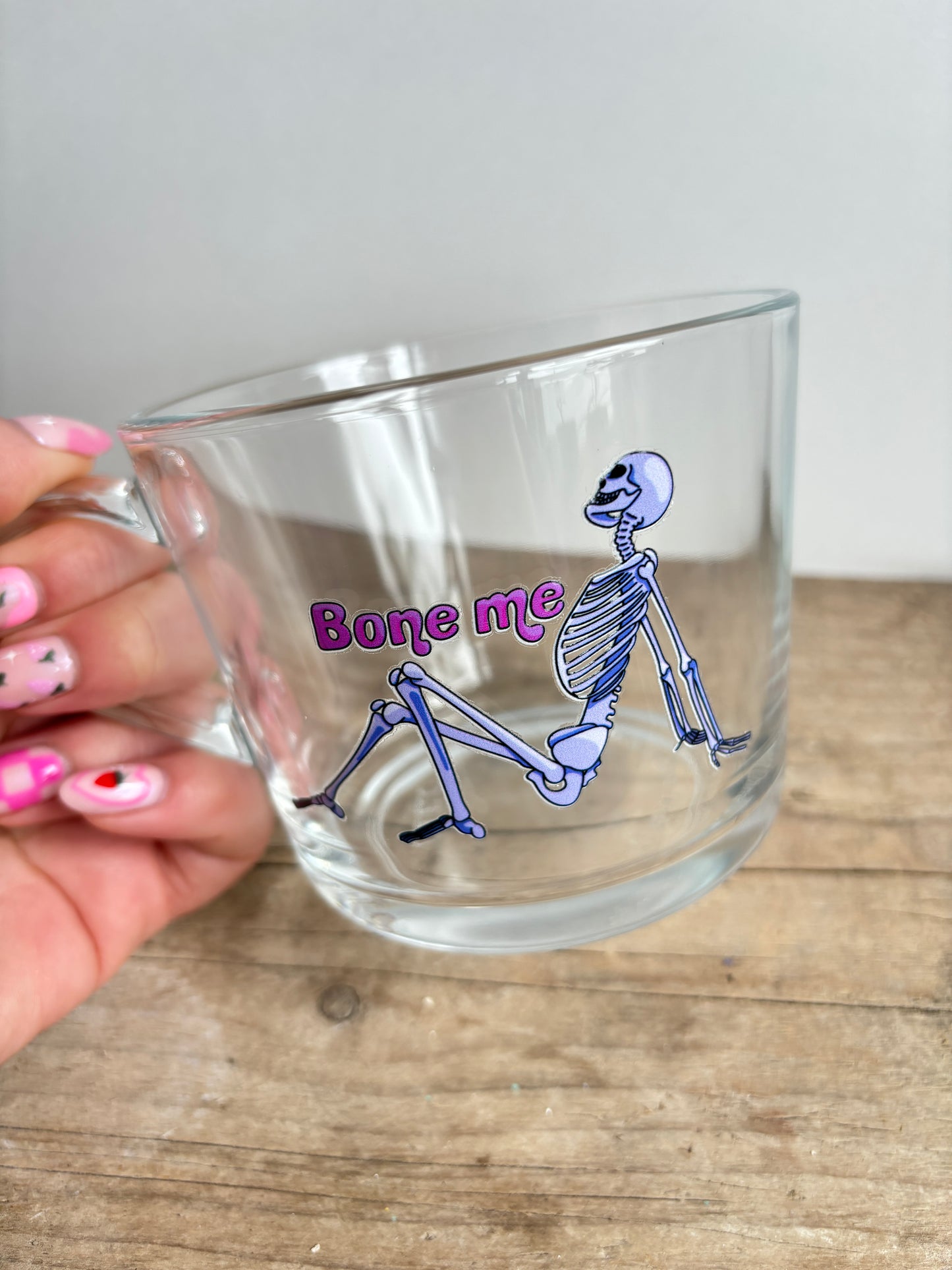 Bone Me Glass Mug