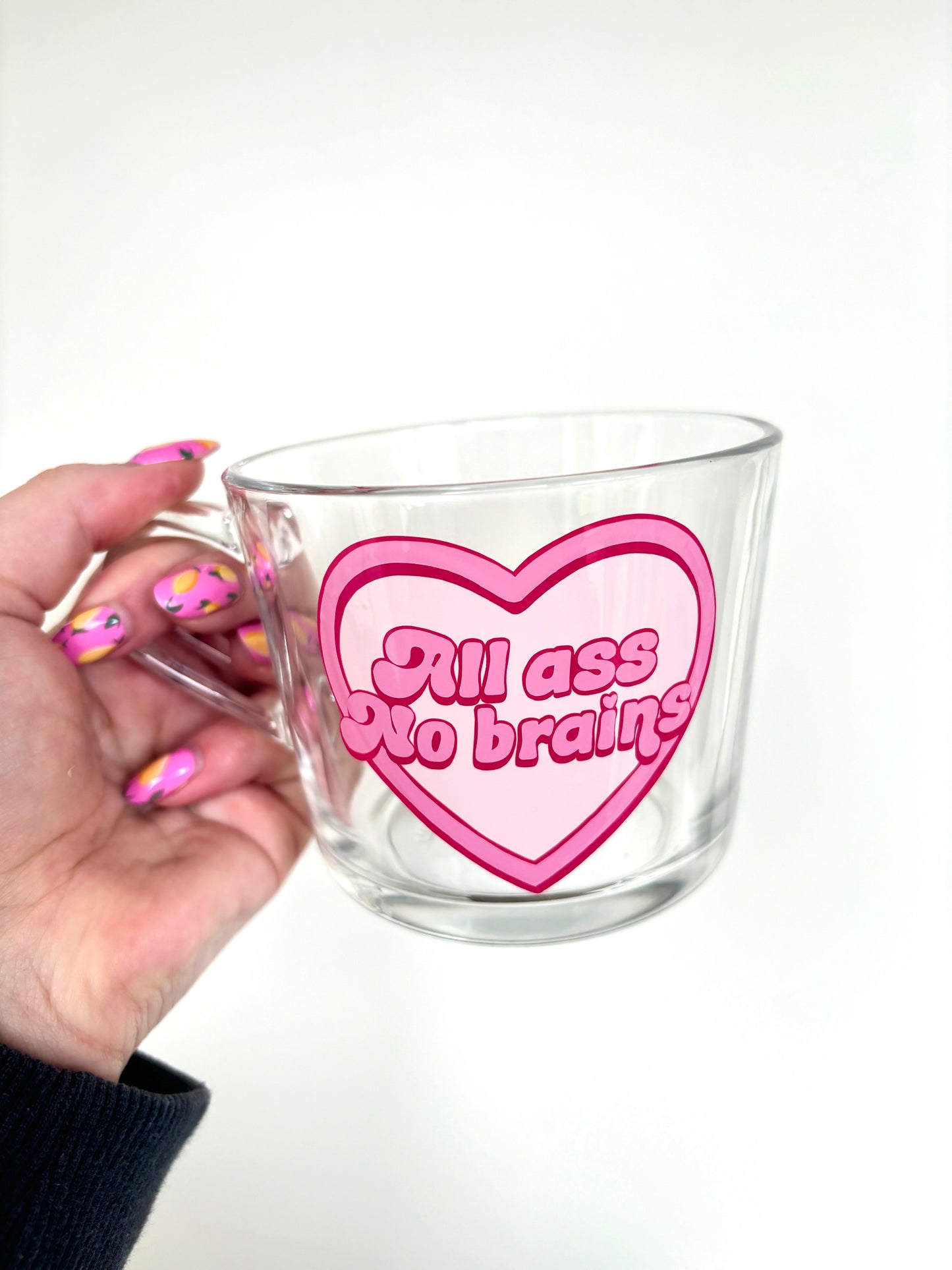 All Ass- Pink- Red Flag Mug