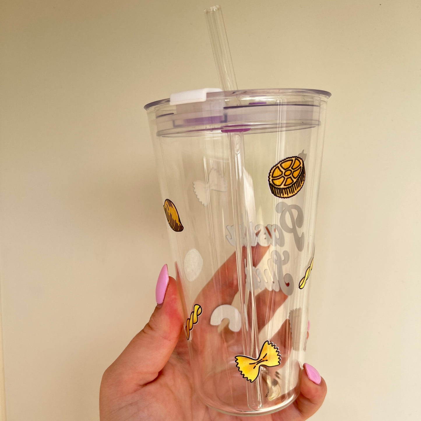 Pasta Slut Iced Coffee Glass