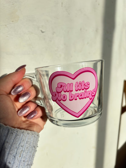 All Tits - Pink- Red Flag Mug