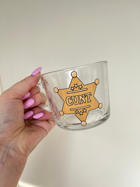 Cunt Badge Illustration Mug