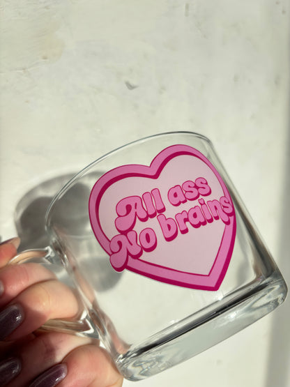 All Ass- Pink- Red Flag Mug