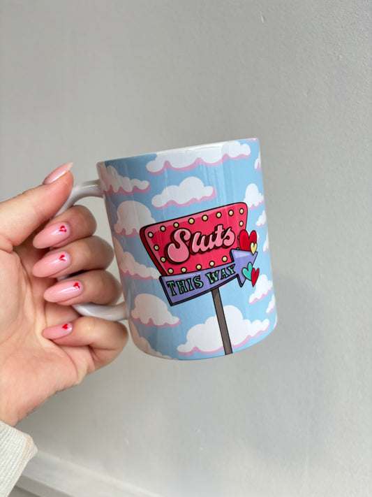 Sluts This Way Wrap Around Ceramic Mug