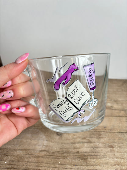 Smutty Book Club Glass Mug